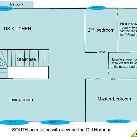 Floor2 Beds W/sea Wiew شقة *